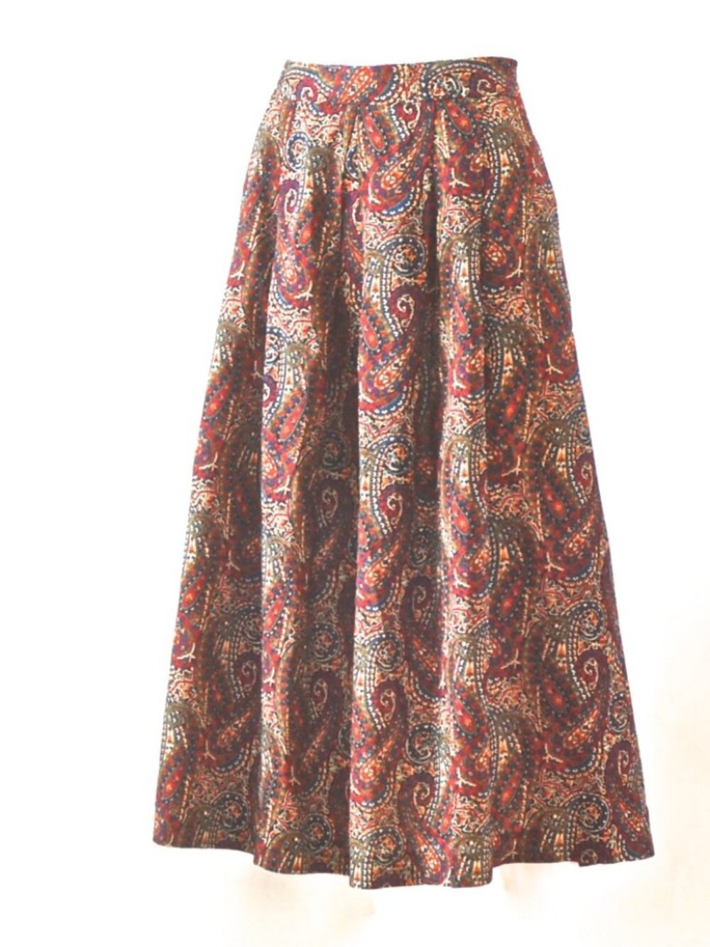 Liberty Of London For Edward Chapman 1970's Fine Wool Midi Skirt - UK